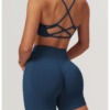 【Wankitu】Seamless cross-back yoga bra with beautiful back design - Image 11