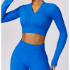 【Wankitu】Versatile, tight-fitting, seamless long-sleeved yoga jacket - Image 10