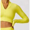 【Wankitu】Versatile, tight-fitting, seamless long-sleeved yoga jacket - Image 3