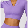 【Wankitu】Versatile, tight-fitting, seamless long-sleeved yoga jacket - Image 2