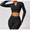 【Wankitu】Versatile, tight-fitting, seamless long-sleeved yoga jacket - Image 7