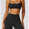 【Wankitu】Underwear with lace-up back for a beautiful yoga bra - Image 2