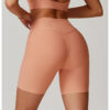 【Wankitu】Ribbed Tight Tummy-Control Yoga Shorts with Butt-Lifting Design - Image 3