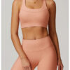 【Wankitu】Striped Tight Yoga Sports Bra with Beautiful Back Design - Image 2