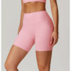 【Wankitu】Ribbed Tight Tummy-Control Yoga Shorts with Butt-Lifting Design - Image 5