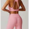 【Wankitu】Striped Tight Yoga Sports Bra with Beautiful Back Design - Image 7
