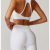 【Wankitu】Striped Tight Yoga Sports Bra with Beautiful Back Design - Image 10