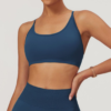 【Wankitu】Seamless cross-back yoga bra with beautiful back design - Image 4