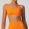 【Wankitu】Seamless cross-back yoga bra with beautiful back design - Image 2
