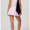 【Wankitu】3D bust-shaping short-sleeved skirt yoga set - Image 2