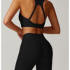 【Wankitu】Striped Tight Yoga Sports Bra with Beautiful Back Design - Image 13