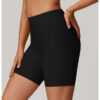【Wankitu】Ribbed Tight Tummy-Control Yoga Shorts with Butt-Lifting Design - Image 10