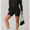 【Wankitu】Ribbed Tight Tummy-Control Yoga Shorts with Butt-Lifting Design - Image 11